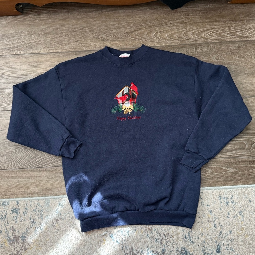 Vintage Happy Holidays sweatshirt— size L